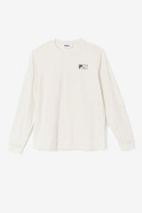 Men Tops | FILA Rappel Long Sleeve Tee 139 WHISPER WHITE
