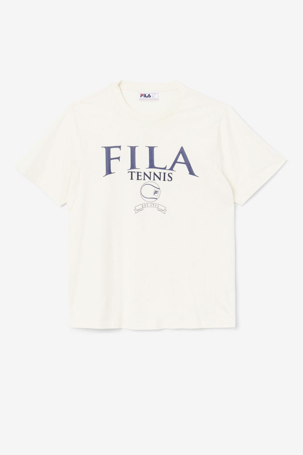 Men Tops | FILA Saran Tee 281 GARDENIA / FILA NAVY