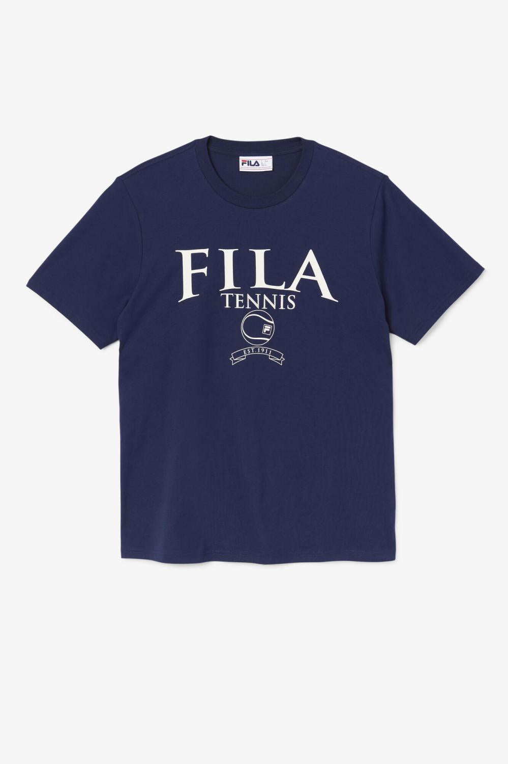 Men Tops | FILA Saran Tee 410 FILA NAVY / GARDENIA