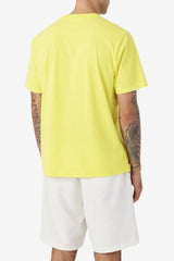 Men Tops | FILA Saran Tee 732 BLAZING YELLOW / FILA NAVY