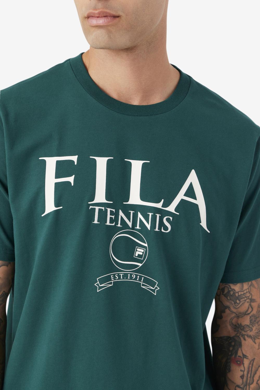 Men Tops | FILA Saran Tee 990 JUNEBUG / GARDENIA