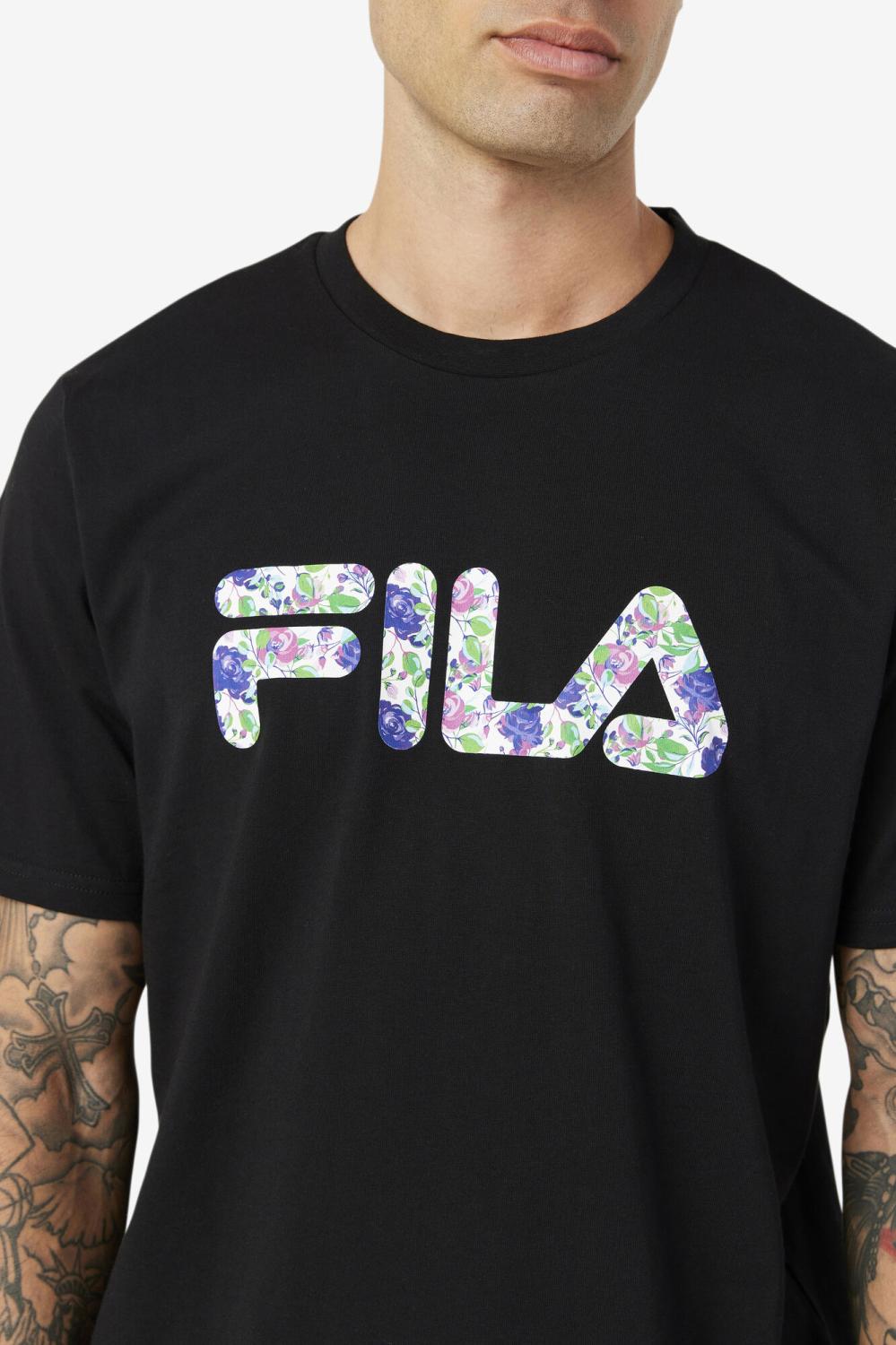 Men Tops | FILA Saranac Tee 001 BLACK