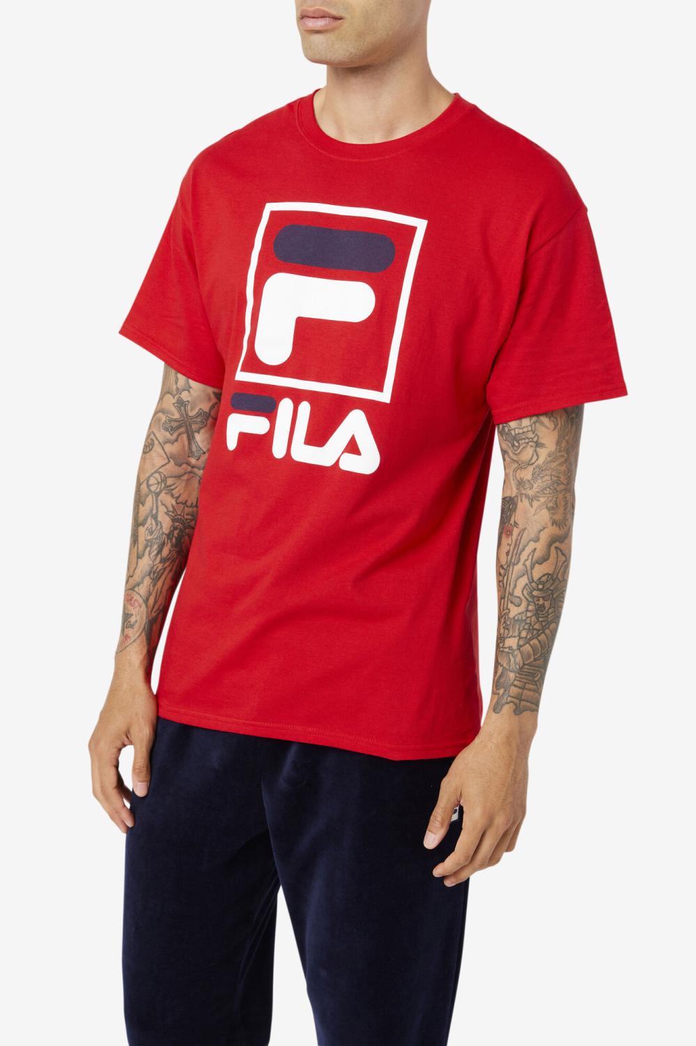 Men Tops | FILA Stacked Tee Shirt