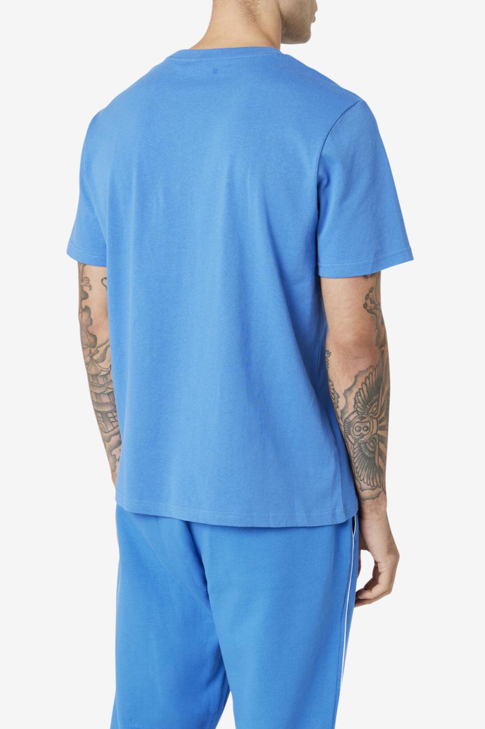 Men Tops | FILA Tenez Tee 480 STRONG BLUE