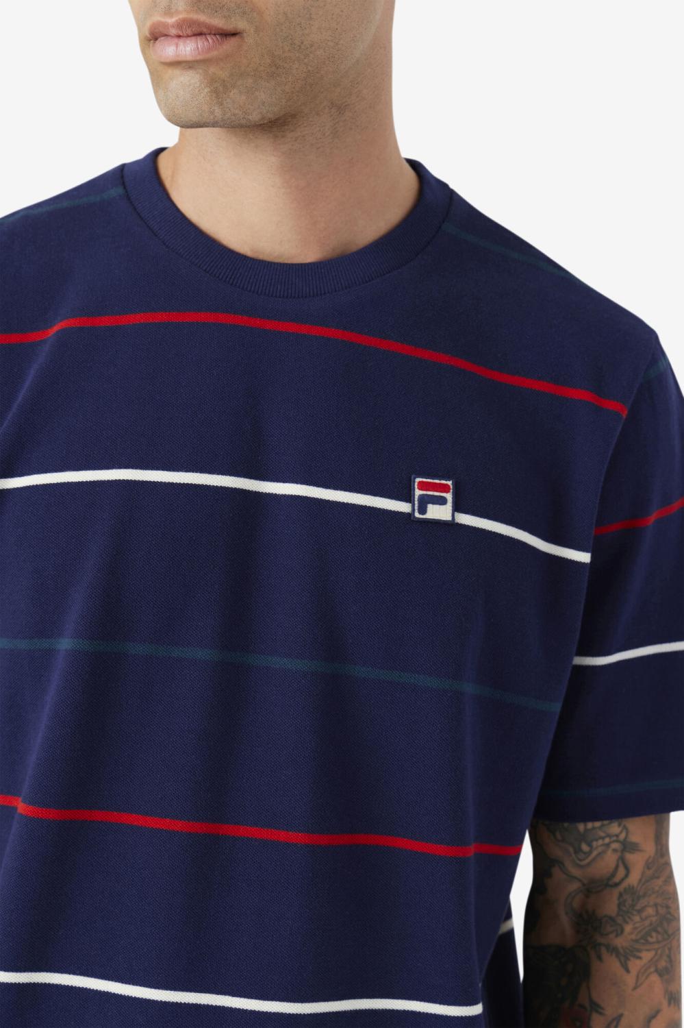 Men Tops | FILA Thiago Crew 410 FILA NAVY / DARK TEAL / FILA RED