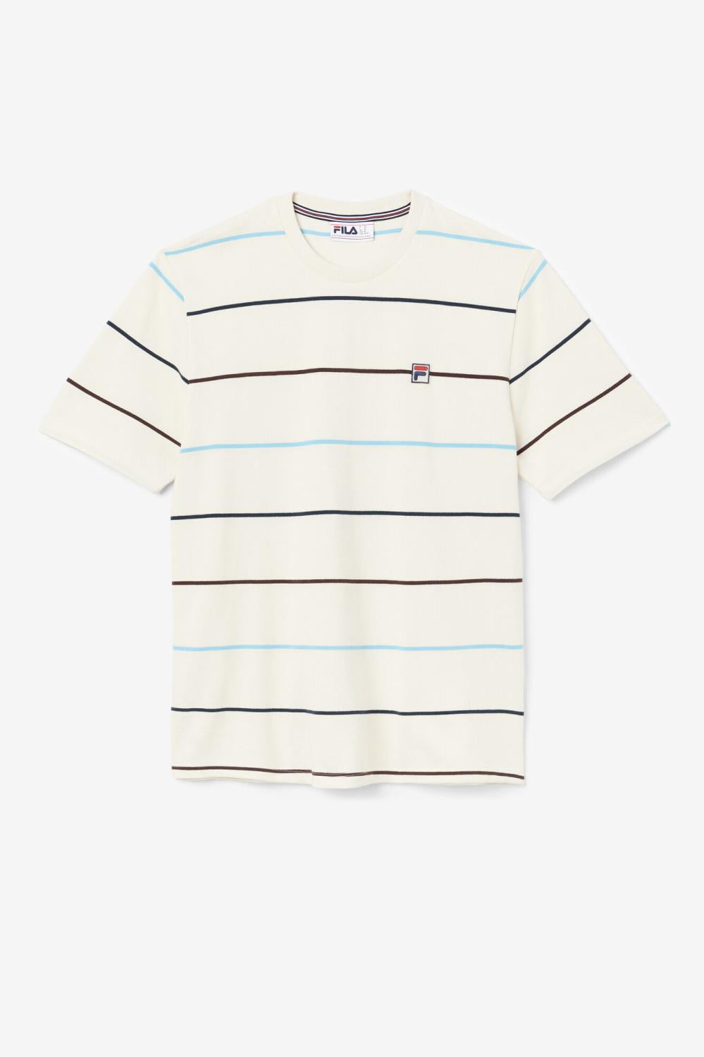 Men Tops | FILA Thiago Crew 806 EGRET / DARK TEAL / BROWN STONE