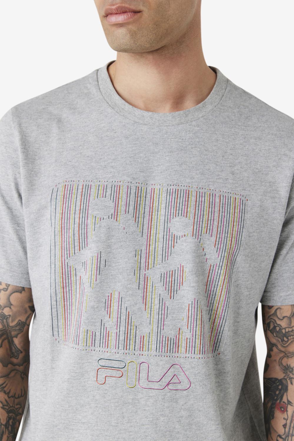 Men Tops | FILA Visuri Tee 027 VARSITY HEATHER GREY