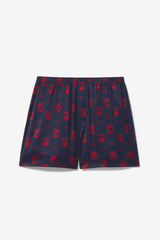 Men/Women Socks &amp; Accessories | FILA 2Pac Logo Print Boxer 410 FILA NAVY / FILA RED