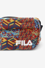 Men/Women Socks &amp; Accessories | FILA Jorina Patch Print Fanny Pack 933 MOONLIT OCEAN / RADIANT YELLOW/ W HITE PRINT