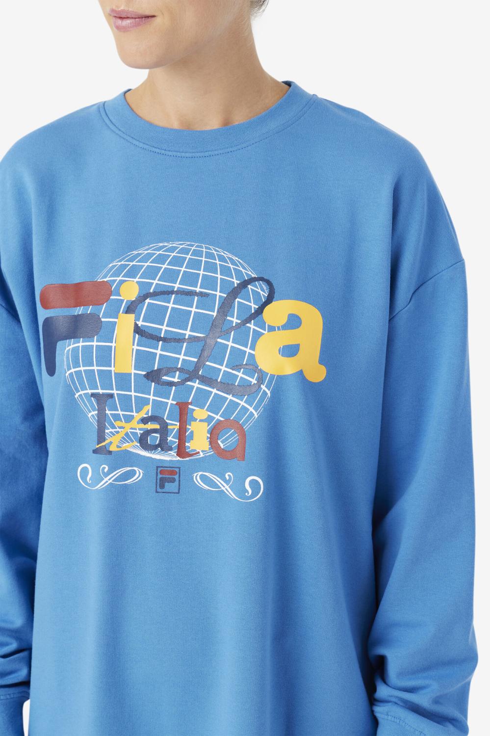 Women Dresses &amp; Rompers | FILA Mazik T-Shirt Dress 925 VALLARTA BLUE / WHITE