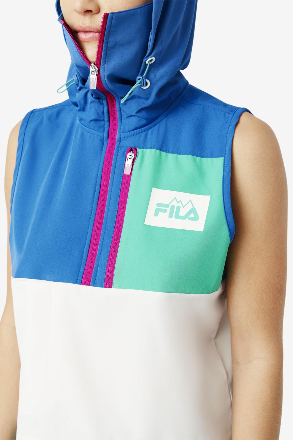 Women Jackets &amp; Outerwear | FILA Jocelyn Backpack Vest 447 BRIGHT COBALT