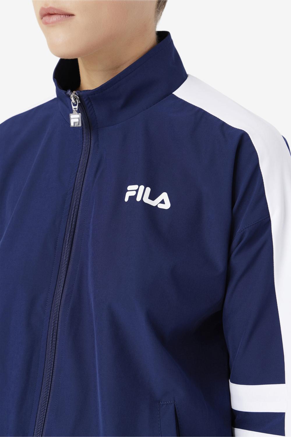 Women Jackets &amp; Outerwear | FILA Jovia Track Jacket 410 FILA NAVY / WHITE