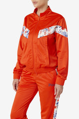 Women Jackets &amp; Outerwear | FILA Kiara Track Jacket 853 ORANGE.COM