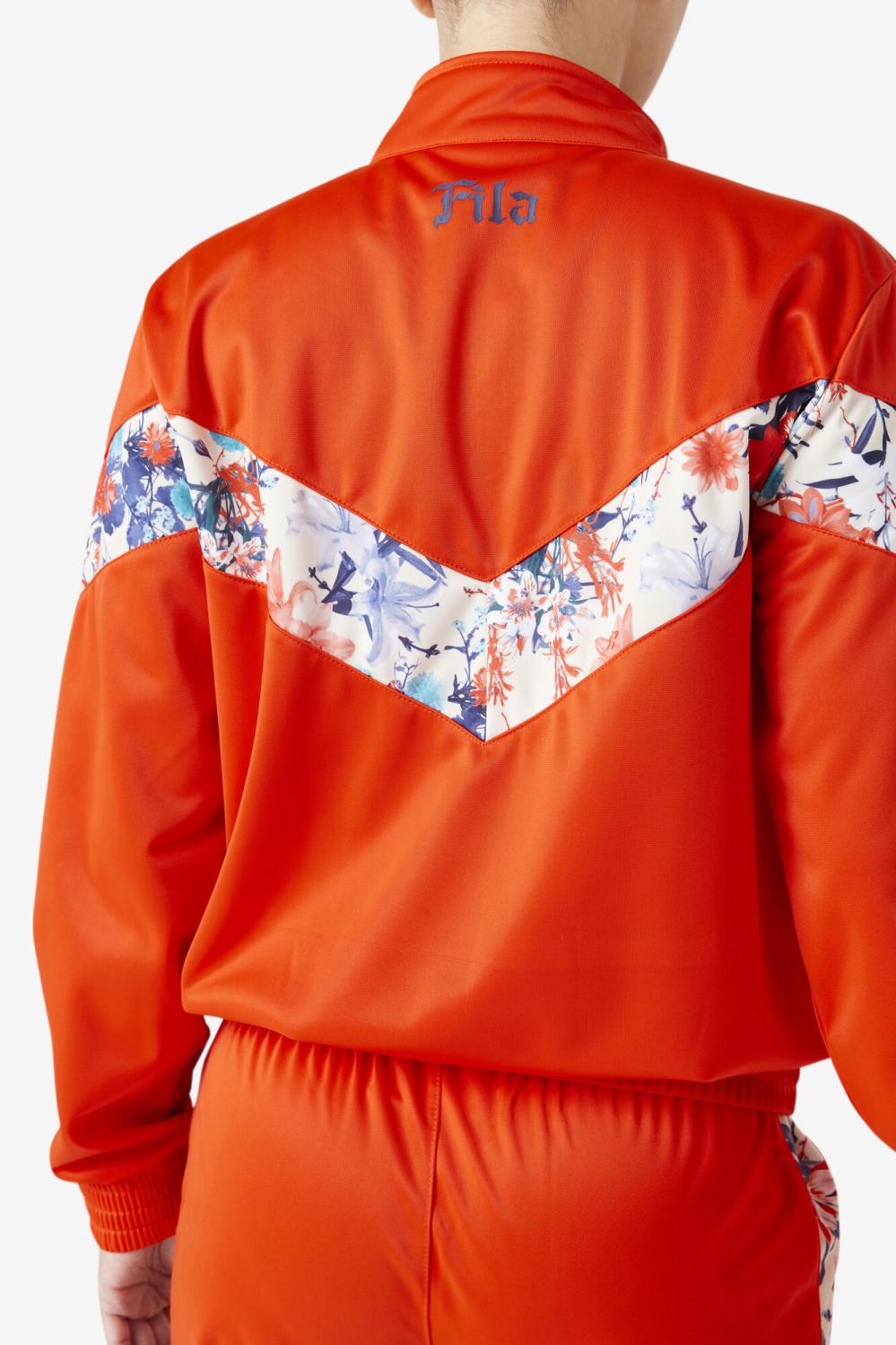 Women Jackets &amp; Outerwear | FILA Kiara Track Jacket 853 ORANGE.COM