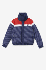 Women Jackets &amp; Outerwear | FILA Lottie Puffer Jacket 410 FILA NAVY / WHITE / FILA RED