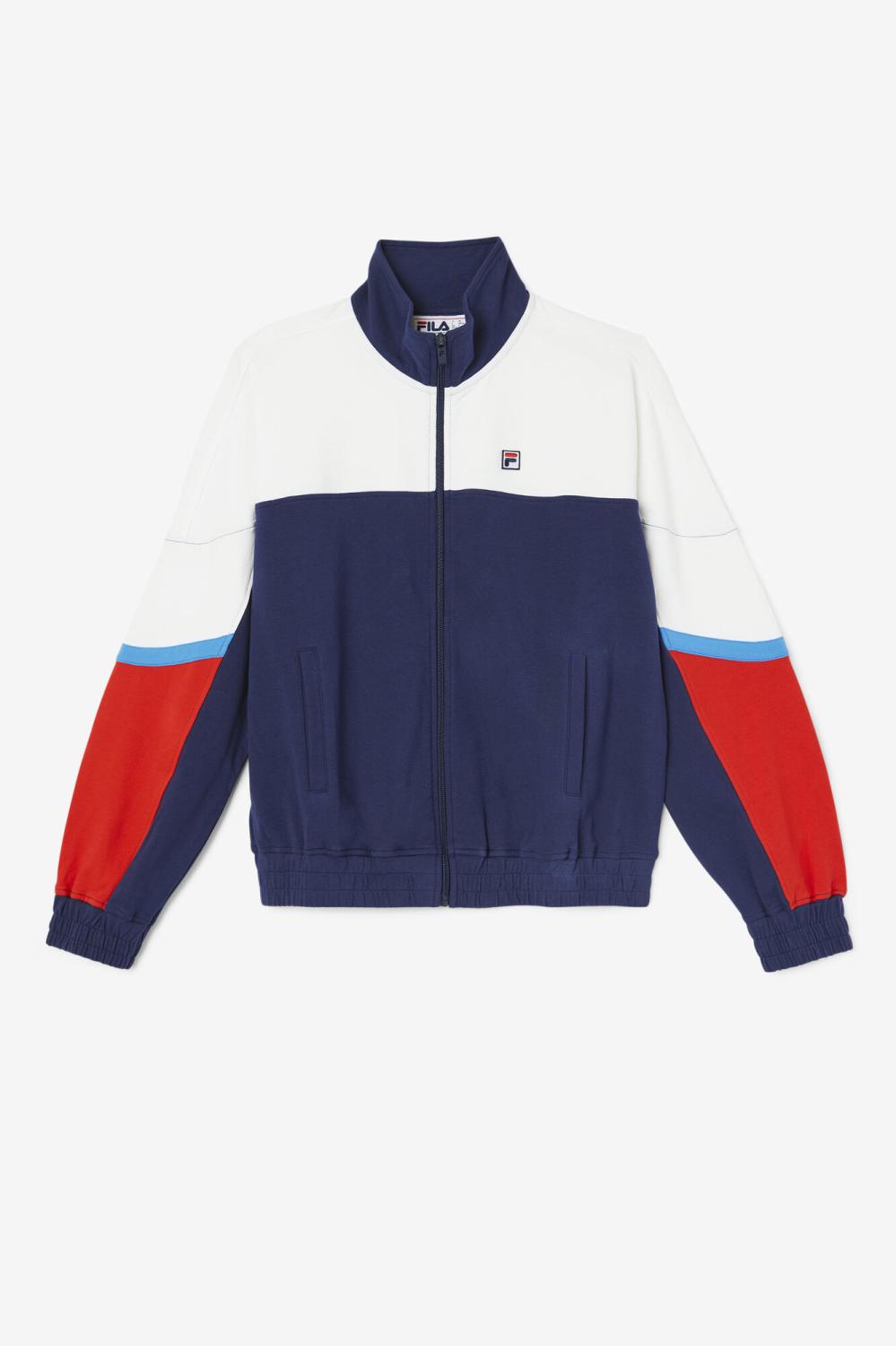 Women Jackets &amp; Outerwear | FILA Makayla Track Jacket 410 FILA NAVY