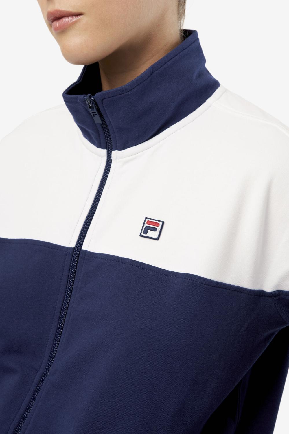 Women Jackets &amp; Outerwear | FILA Makayla Track Jacket 410 FILA NAVY