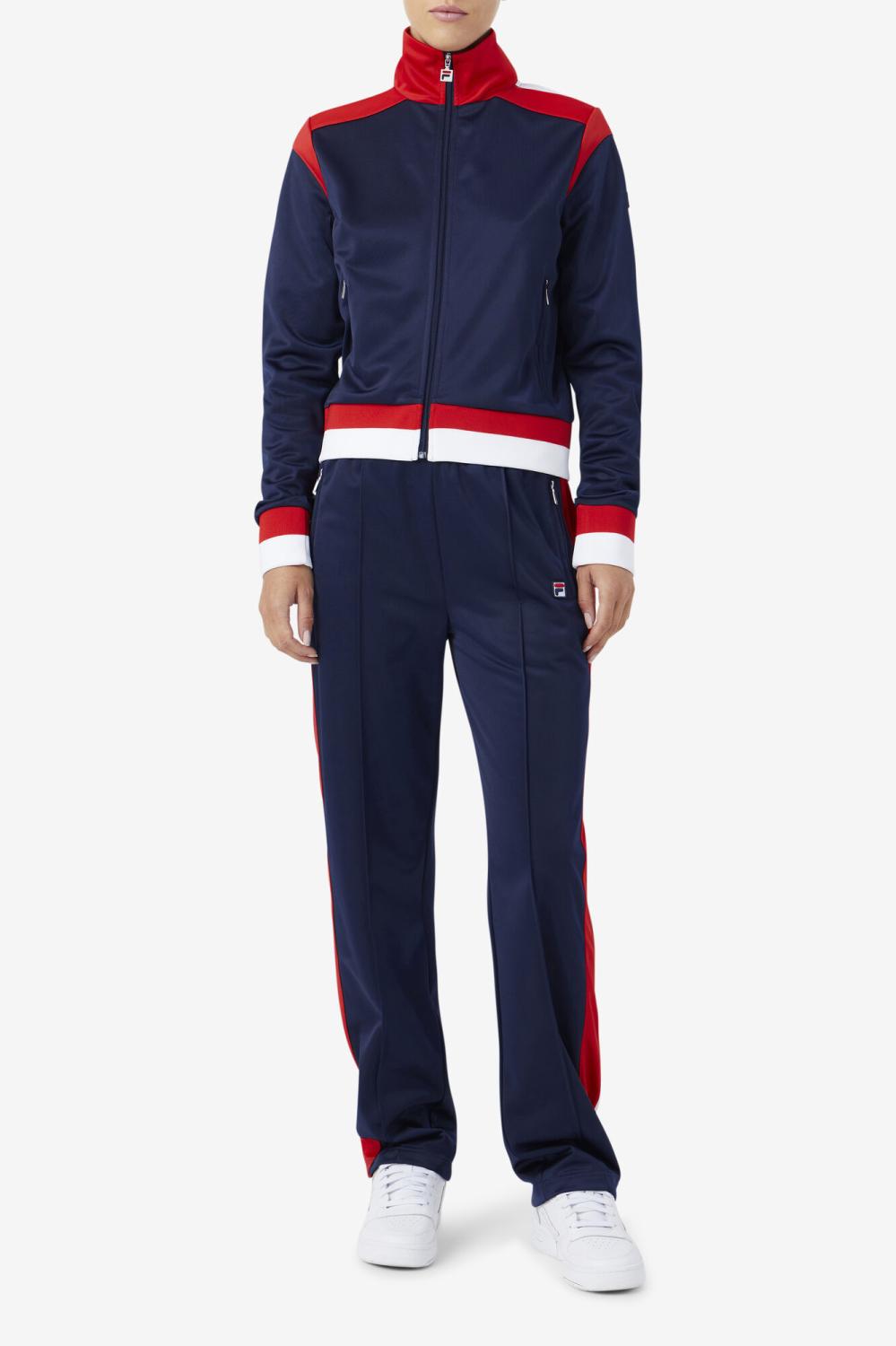 Women Jackets &amp; Outerwear | FILA Sandy Track Jacket 410 FILA NAVY / FILA RED / WHITE
