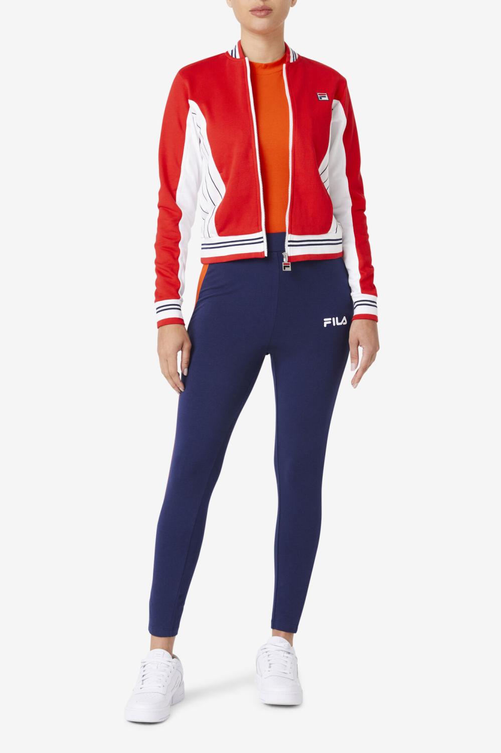 Women Jackets &amp; Outerwear | FILA Settanta II Jacket 622 RED / WHITE / FILA NAVY