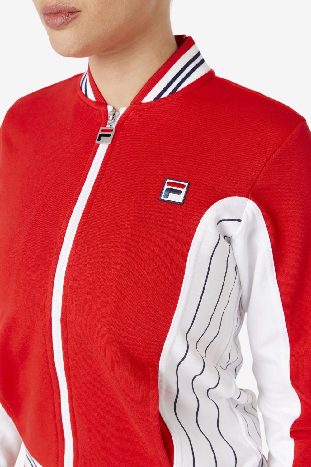 Women Jackets &amp; Outerwear | FILA Settanta II Jacket 622 RED / WHITE / FILA NAVY