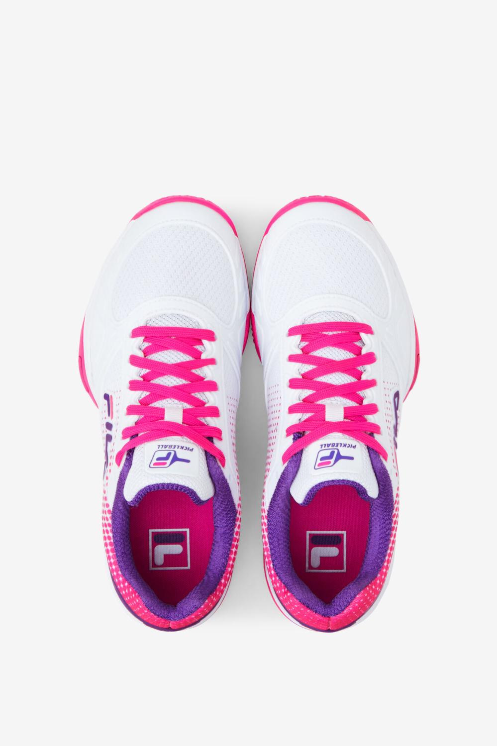 Women Pickleball | FILA Women's Volley Zone 149 WHITE / PINK GLO / ELECTRIC PURPLE
