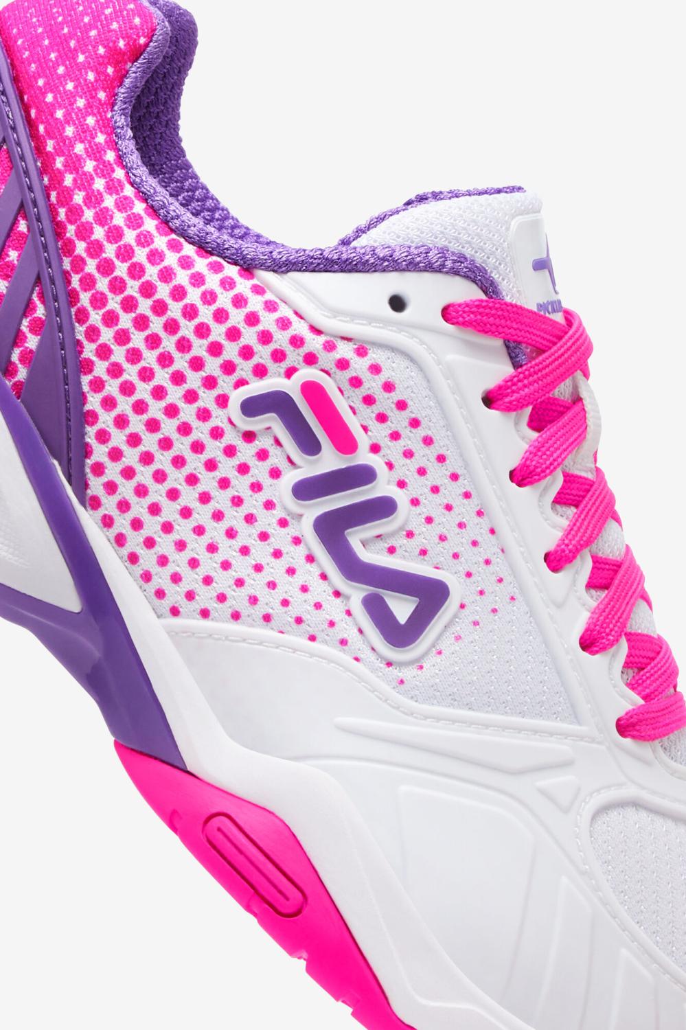 Women Pickleball | FILA Women's Volley Zone 149 WHITE / PINK GLO / ELECTRIC PURPLE