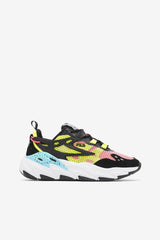 Women Ray Tracer | FILA Women's Ray Tracer Evo 016 BLACK / WHITE / SAFETY YELLOW