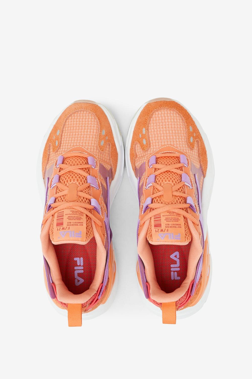 Women Ray Tracer | FILA Women's Ray Tracer Evo 822 CADMIUM ORANGE / CAYENNE / WHITE