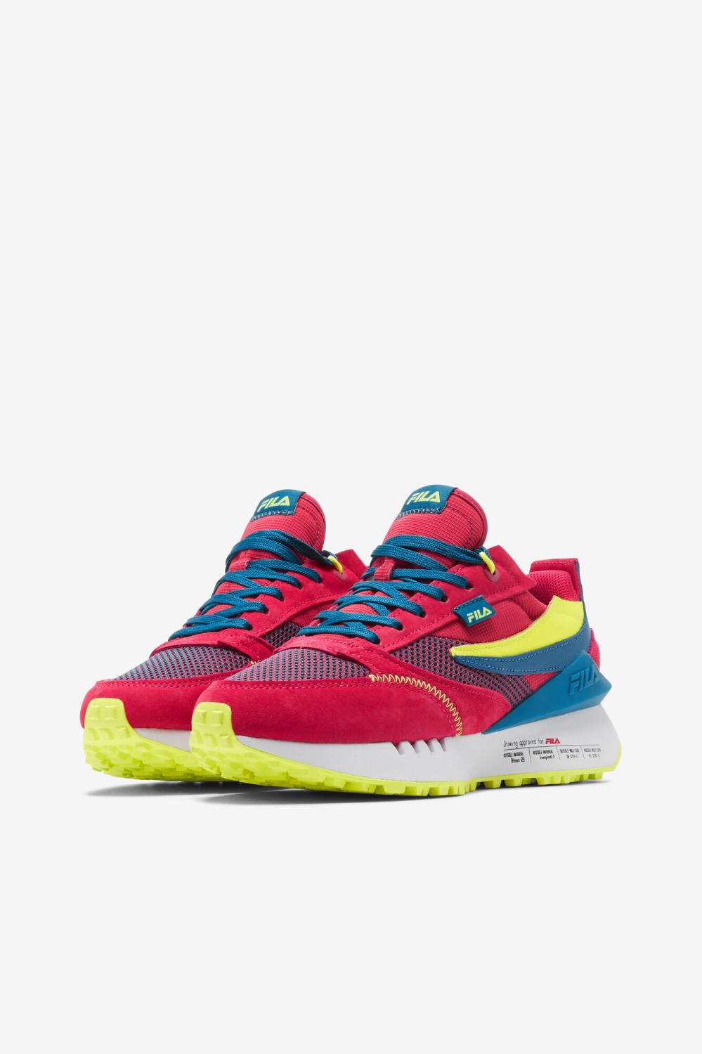 Women Renno | FILA Women's Renno N-Generation 693 DIVA PINK / MYKONOS BLUE / SAFETY YELLOW