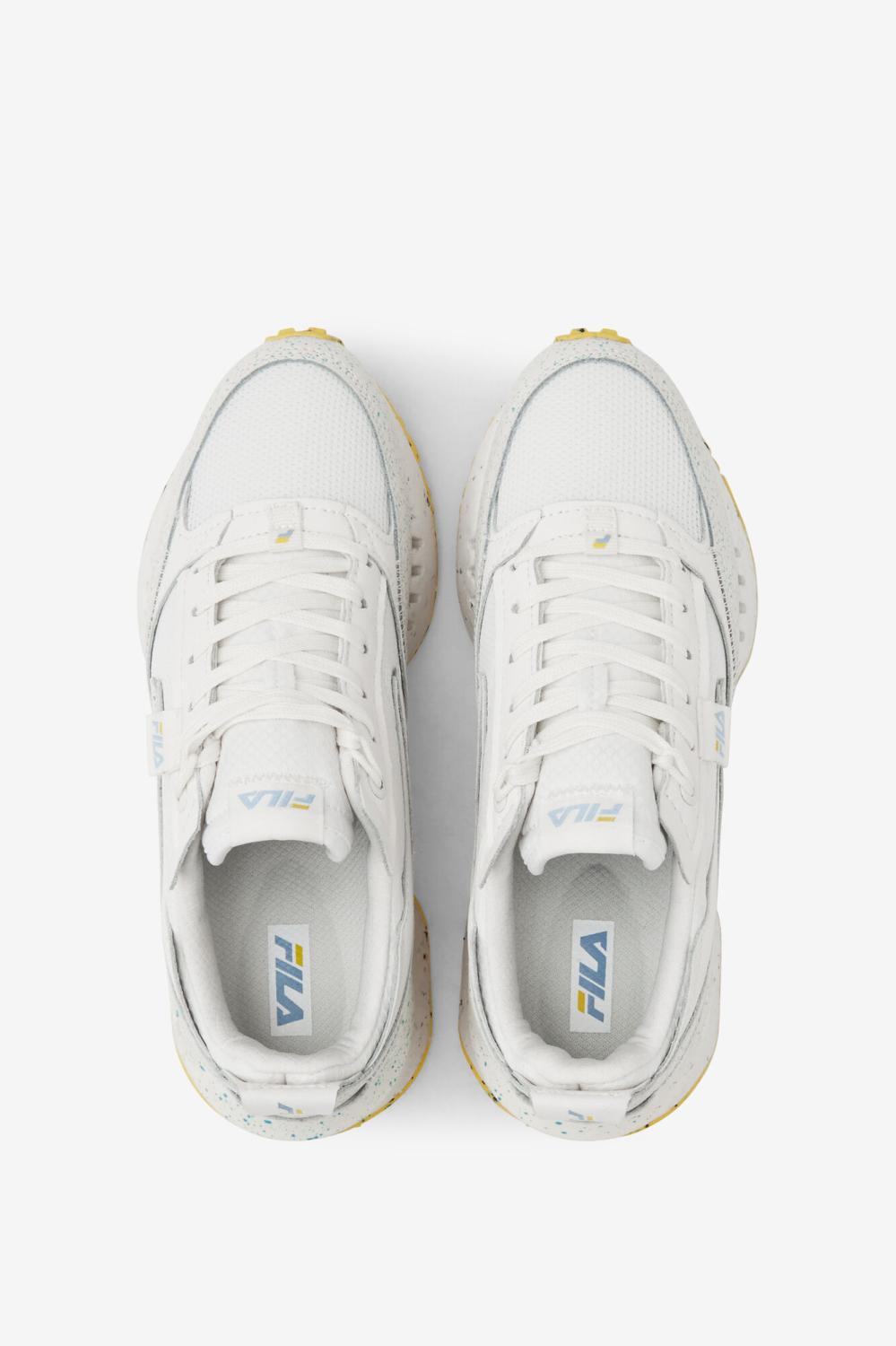 Women Renno | FILA Women's Renno N-Generation Green Splatter 147 SNOW WHITE / WHISPER WHITE / BLUE FOG