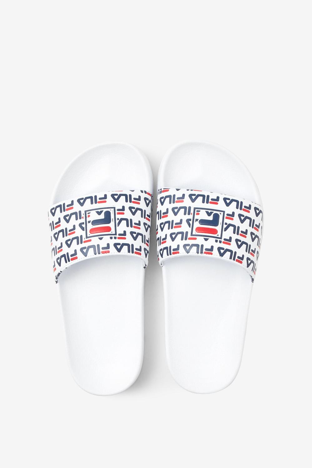 Women Sandals &amp; Slides | FILA Women's Drifter Mood 2 125 WHITE / NAVY / RED