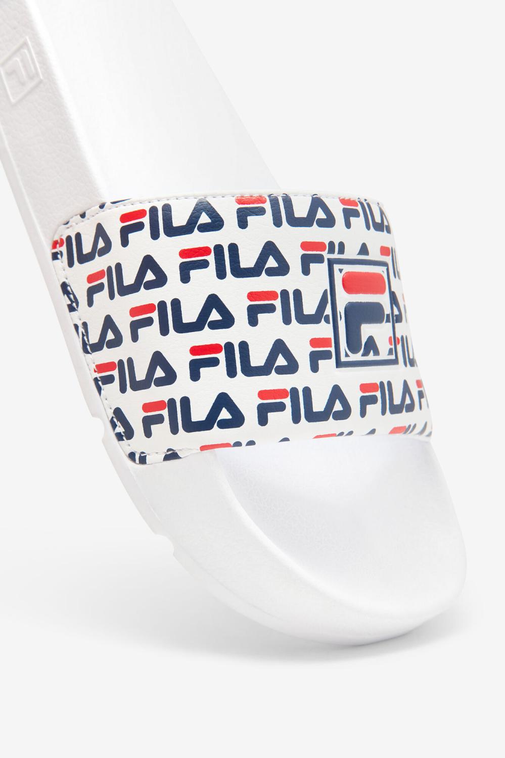 Women Sandals &amp; Slides | FILA Women's Drifter Mood 2 125 WHITE / NAVY / RED