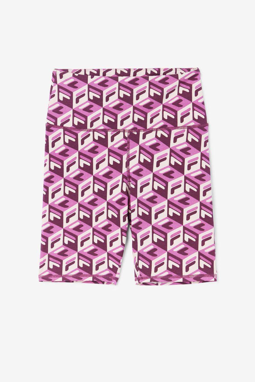 Women Shorts &amp; Pants | FILA Ainhoa Bike Short 561 BATON ROUGE / POTPOURRI / GRAPE WINE