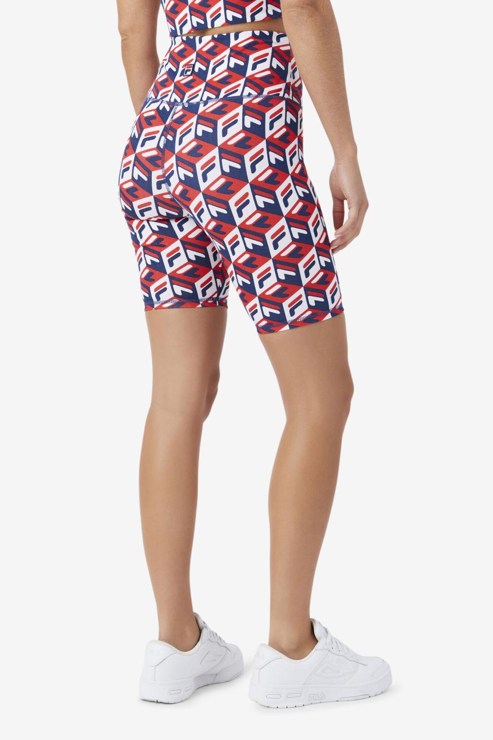 Women Shorts &amp; Pants | FILA Ainhoa Bike Short 622 FILA RED / FILA NAVY / WHITE