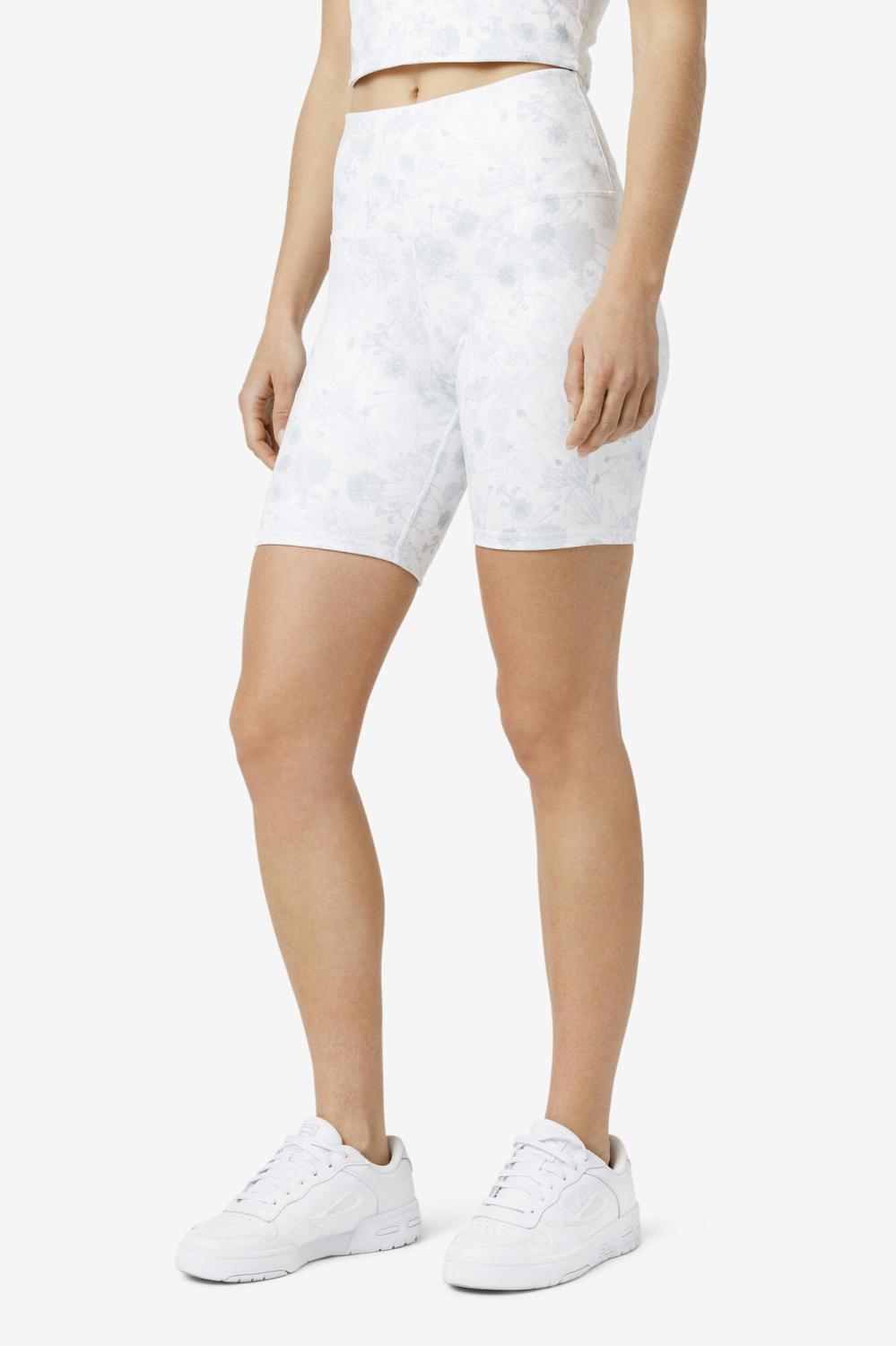 Women Shorts &amp; Pants | FILA Amirra Reversible Bike Short 100 WHITE / LUCENT WHITE