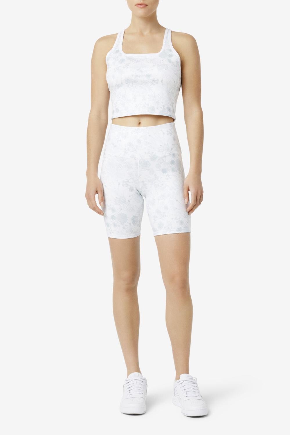 Women Shorts &amp; Pants | FILA Amirra Reversible Bike Short 100 WHITE / LUCENT WHITE