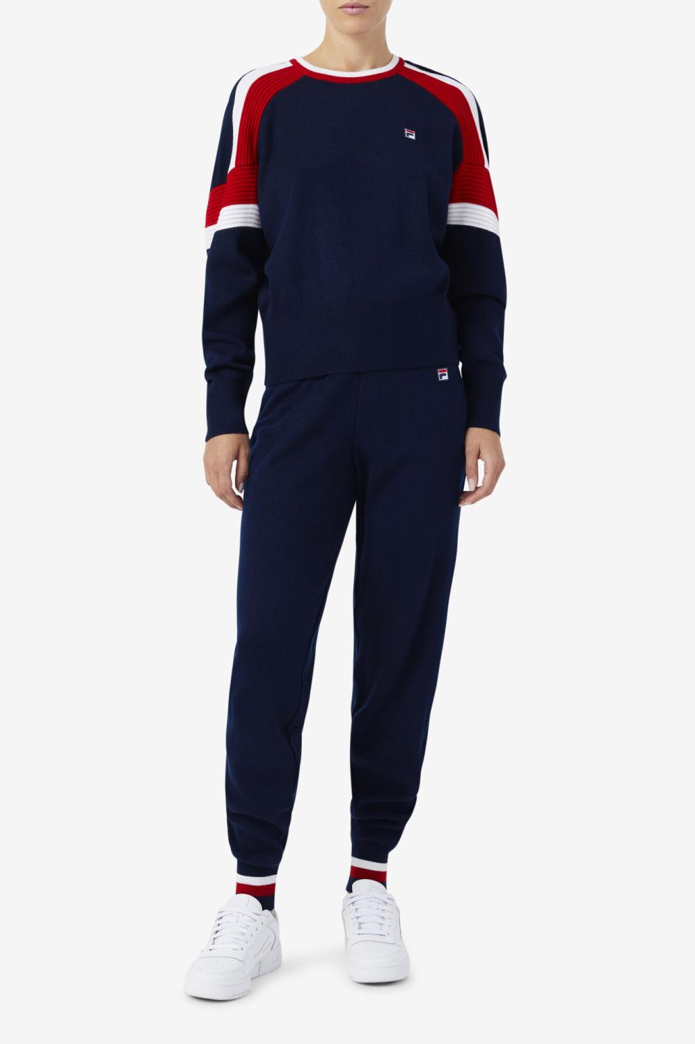 Women Shorts &amp; Pants | FILA Frankie Knit Pant 410 FILA NAVY / FILA RED / WHITE