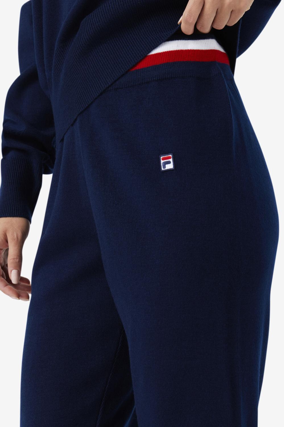 Women Shorts &amp; Pants | FILA Frankie Knit Pant 410 FILA NAVY / FILA RED / WHITE
