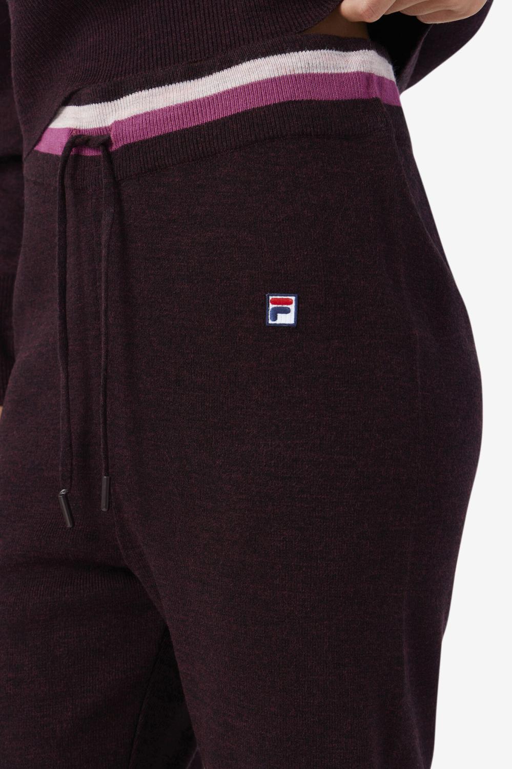 Women Shorts &amp; Pants | FILA Frankie Knit Pant 894 GRAPE WINE / BATON ROUGE / POTPOURRI