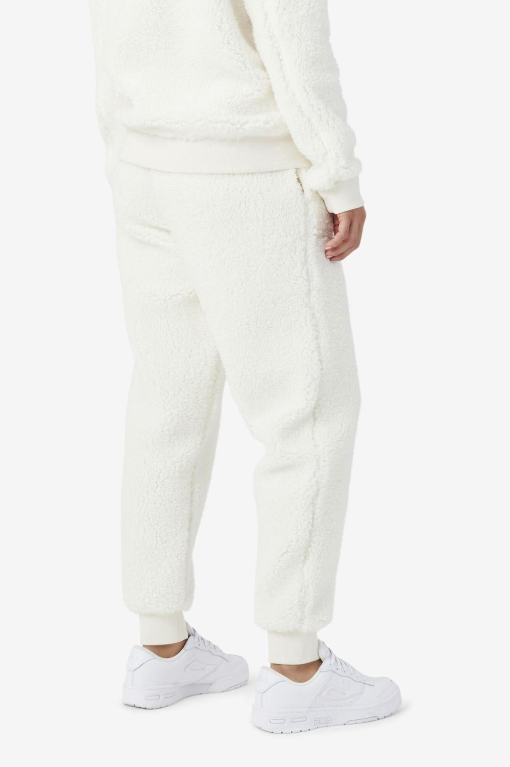 Women Shorts &amp; Pants | FILA Freyja Sherpa Jogger 172 EGRET / JACARANDA / DEEP LAKE