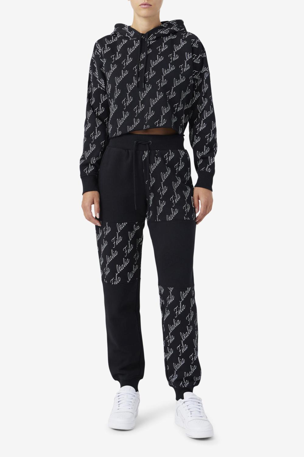 Women Shorts &amp; Pants | FILA Gianna Jogger 001 BLACK / GARDENIA