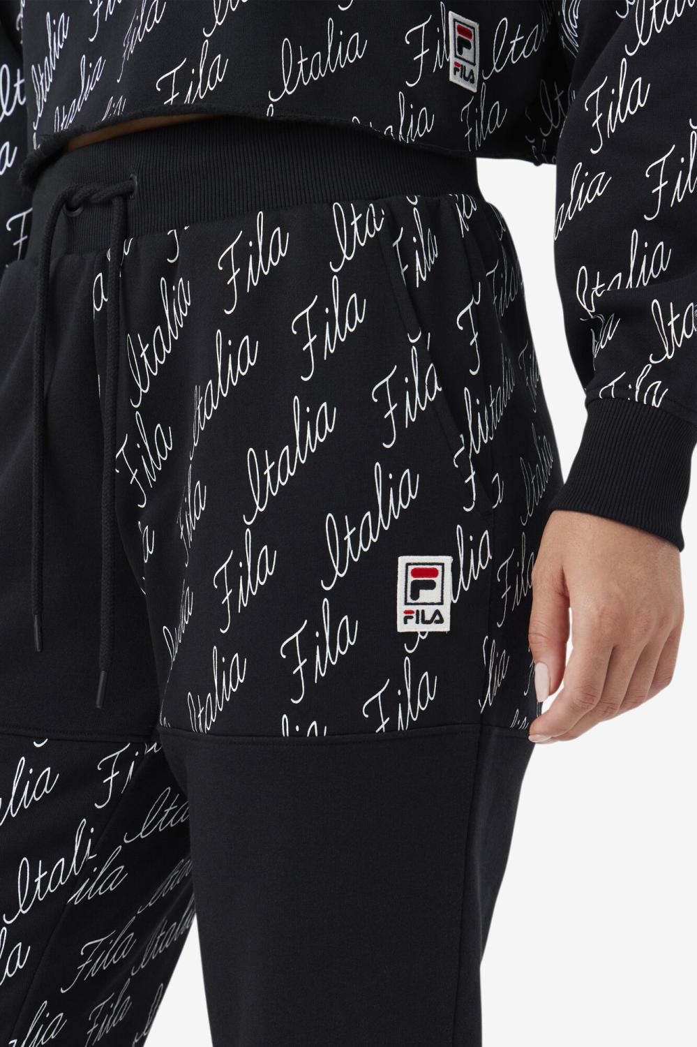 Women Shorts &amp; Pants | FILA Gianna Jogger 001 BLACK / GARDENIA