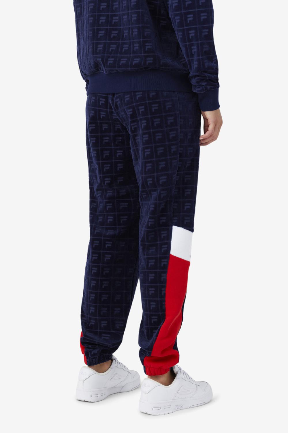 Women Shorts &amp; Pants | FILA Helen Velour Jogger 410 FILA NAVY / FILA RED / WHITE