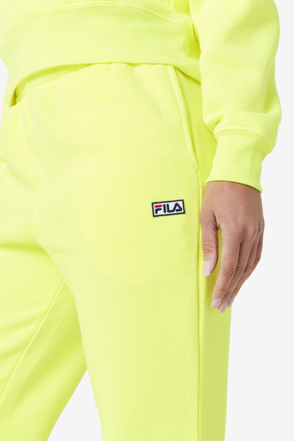 Women Shorts &amp; Pants | FILA Lassie Jogger 735 SAFETY YELLOW
