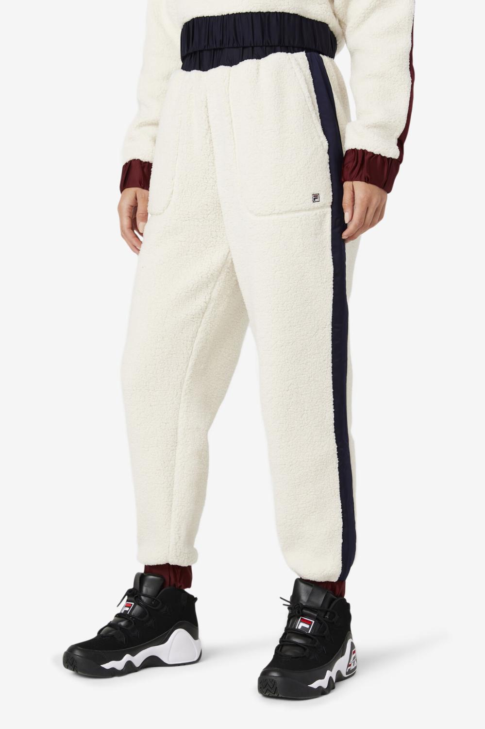 Women Shorts &amp; Pants | FILA Malia Jogger 300 TOFU / PEACOAT / TAWNY PORT