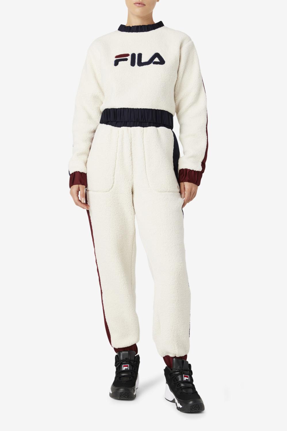 Women Shorts &amp; Pants | FILA Malia Jogger 300 TOFU / PEACOAT / TAWNY PORT