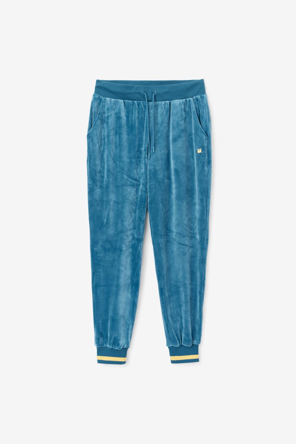 Women Shorts &amp; Pants | FILA Omorose Velour Jogger 442 BLUE CORAL / BANANA