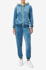 Women Shorts &amp; Pants | FILA Omorose Velour Jogger 442 BLUE CORAL / BANANA