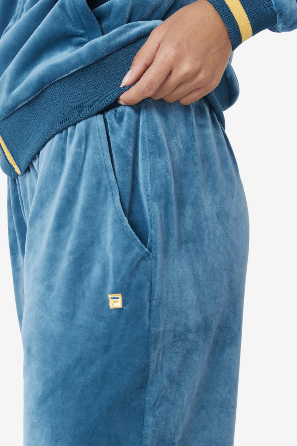 Women Shorts &amp; Pants | FILA Omorose Velour Jogger 442 BLUE CORAL / BANANA