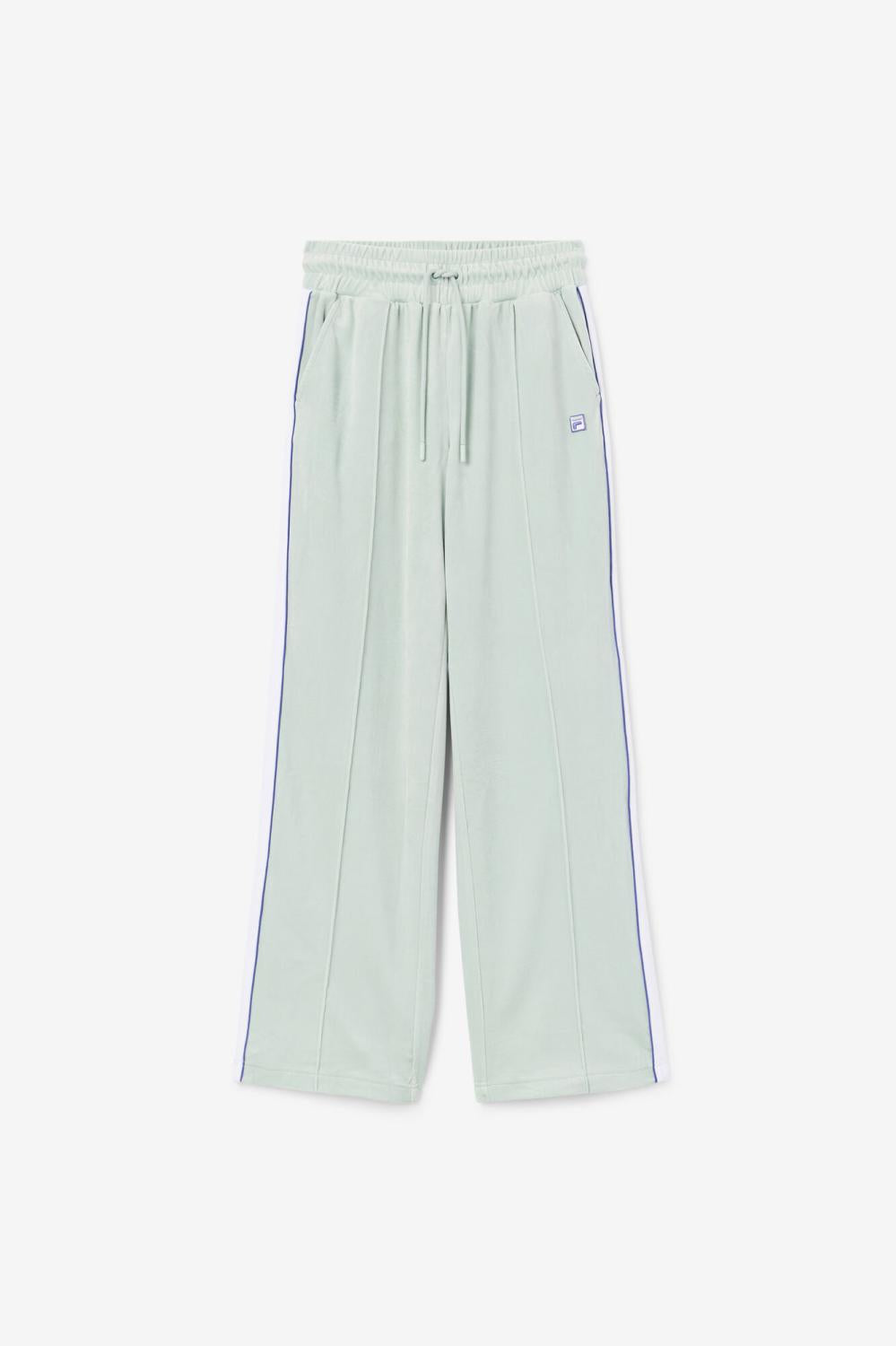 Women Shorts &amp; Pants | FILA Valery Velour Pant 362 ETHER / WHITE / ORIENT BLUE